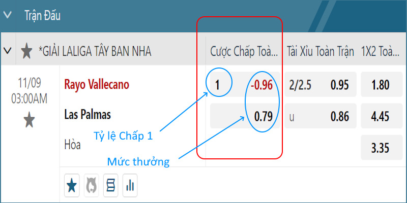 Ví dụ Handicap 1.0